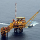 An April 4, 2009, view of oil platform operated by the French company Total at Amenem, 22 miles from Port Harcourt in the Niger Delta
Pius Utomi Ekpei/AFP/Getty Images